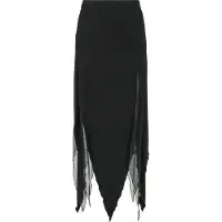Killstar - Gothic Midirok - The Grimmer The Better Midi Skirt - XS tot 4XL - voor Vrouwen - zwart - Maat S