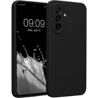 Kwmobile telefoonhoesje geschikt voor Samsung Galaxy A37 5G - TPU backcover met siliconen coating - Smartphone case in zwart