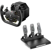 Thrustmaster T598 Servo Base Direct Axial Drive 10 Nm Force Feedback + EVO Racing 31U Leather + Raceline Pedals III LC – Direct Drive Sim Racing Set - PC - PS4 - PS5