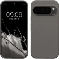 Kwmobile telefoonhoesje geschikt voor Google Pixel 10 / Pixel 10 Pro - Hoesje met siliconen coating - Smartphone case in steengrijs
