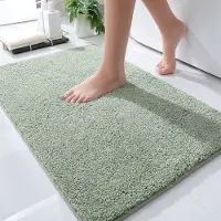 Casilin Badmat Antislip 70x110cm Havana - Waterabsorberende Badkamermat - Wasbaar en Sneldrogend - Voor Douche en Bad - 100% Katoen - Rechthoek - Olijf Groen, Groen