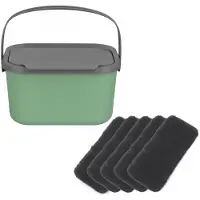 Practic Mini Bini - Prullenbak - Bioafvalbak - inhoud 4,5 liter - 5 filters - groen