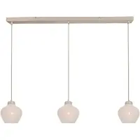 Steinhauer Travino 4599CR hanglamp – linnen & travertin, stijlvol boven tafel
