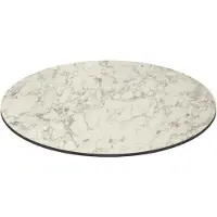 Oviala - Ronde HPL tuintafel 70 cm marmer - Opera