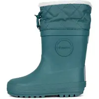 Druppies Baby - Warm Gevoerde Laarsjes - Kraamcadeau - Meisje - Jongen - Petrol Blue - Maat 21