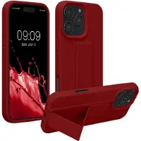 Kwmobile back cover voor smartphone - geschikt voor Apple iPhone 16 Pro Max - 1x beschermhoesje van kunststof - In rabarber rood
