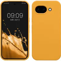 Kwmobile telefoonhoesje geschikt voor Google Pixel 10a - Hoesje met siliconen coating - Smartphone case in mango