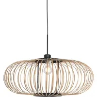 Steinhauer Hanglamp Silva met bamboe kap Ø60cm