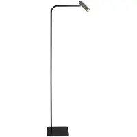 Steinhauer Vloerlamp Lumo 4607ST - moderne leeslamp zwart met staal