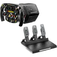 Thrustmaster T818 Black Edition + SF25 + Raceline Pedals III LC – Direct Drive Sim Racing Set - PC - 10NM