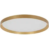 Steinhauer Plafondlamp Flady 4367GO Goud – Dimbare LED plafonnière Ø30 cm met uplight