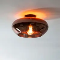 Lyora Glazen plafondlamp Elevate Ø 40cm - koper glas