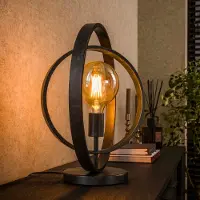 Lyora Charcoal tafellamp Turn 1x E27 - Ø 40cm