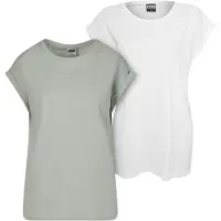 Urban Classics Shirt mintgroen / wit