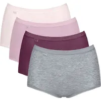 Sloggi Broekje 'Basic+' grijs gemêleerd / bessen / lichtroze / wit
