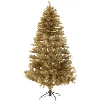 J-Line kerstboom - kunststof - goud - large