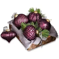 Loberon Kerstversiering, set van 5 Sambre