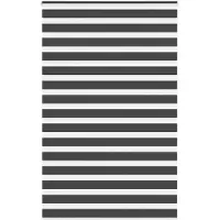 vidaXL Zebra rolgordijn 150x200 cm stofbreedte 145,9 cm zwart