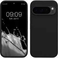 Kwmobile telefoonhoesje geschikt voor Google Pixel 10 / Pixel 10 Pro - Hoesje met siliconen coating - Smartphone case in mat zwart