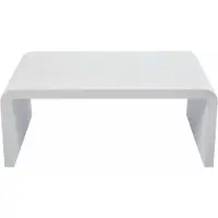 Oviala - Tuinsalontafel 100 cm lang met een gladde betonlook - Rhodes