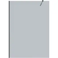 Vente-unique Inloopdouchewand - Gerookt grijs glas - 140 x 200 cm - MALIKA II