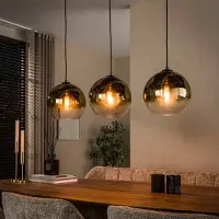 Lyora 3L hanglamp Bubble met goud fading glas