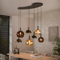 Lyora Hanglamp Cluster met gemixte kappen