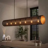 Lyora Horizontale gaas hanglamp Tubon 145cm - 7x E27