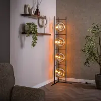 Lyora Glazen vloerlamp Soll 4x Ø 26cm