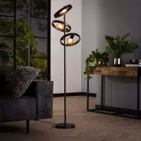 Lyora Ringen vloerlamp Hover 155cm hoog - charcoal