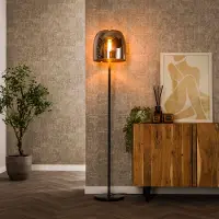 Lyora Glazen vloerlamp Drift Ø 35cm - 170cm hoog