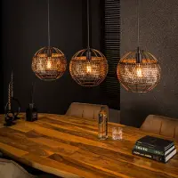 Lyora Schubbenlook hanglamp Armor 3x Ø 30cm