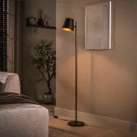 Lyora Metalen vloerlamp Flex 157cm - urban bruin
