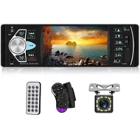 Zandona Autoradio 1 Din Stereo MP5 Speler FM USB Autoradio 4.1 Inch Ondersteuning Achteraanzicht Mirrolink Stuurbediening