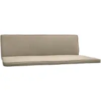 Beautissu Loft HS hangstoel kussen, 180x50cm, naturel, set van 2, geschikt voor 3 personen