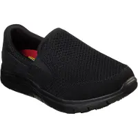 SKECHERS Vrouwen/dames Cozard Leather Trainers (Zwart)