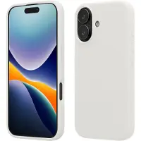 Kwmobile telefoonhoesje geschikt voor Apple iPhone 17 - Hoesje met siliconen coating - Smartphone case in wit