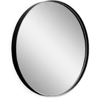 PEP - Wandspiegel - Rond - ø80 cm - Zwart - Staal