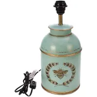 MEA Lamp theebus Bij turquoise, Ø17,5xH39cm