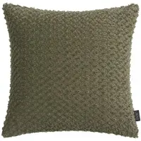 Unique living - 6 stuks - kussenhoes - sierkussenhoes - groen - mosgroen - 45 x 45 cm - rits - pluche