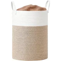 Songmics - Wasmand - Wasmand voor Kinderen - Met Handvatten - Katoenen Touw - Voor Kinderkamer