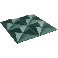 vidaXL Wandpanelen 12 st 50 x 50 cm Origami Groen XPS Schuim