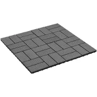 vidaXL Terras Tegel 11 st Grijs 30 x 30 cm WPC