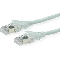 Secomp 21.05.0700 RJ45 Netwerkkabel, patchkabel CAT 6A S/FTP 0.50 m Grijs Afgeschermd (dubbel), Halogeenvrij, Vlambestendig 1 stuk(s)