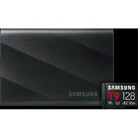 Samsung T9 Portable SSD 2TB Zwart + MicroSDXC T9 128GB 200MB/s