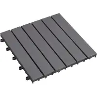 vidaXL Terras Tegel 20 st Grijs 30 x 30 cm Acaciahout