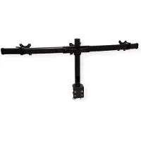 Value Drievoudige LCD-arm, tafelmontage, zwart