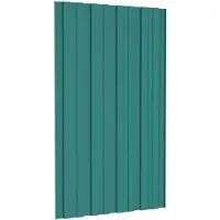 vidaXL Dakpaneel 12 st Groen 80 x 45 cm Verzinkt staal