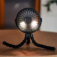 Typecat Roze draagbare USB oplaadbare stille mini-ventilator met 3 snelheden, verstelbaar met