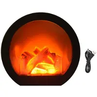 Tlily Vlamloze LED-Haardlantaarnsimulatie LED-Tafelhaard LED-Lantaarn met Realistische Vlamsimulatie Decoratief